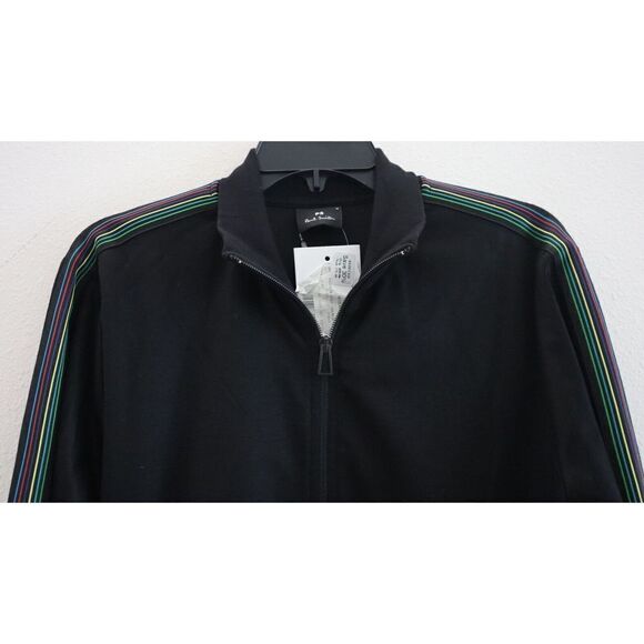 Ps Paul Smith Men's Sz Medium Black Side Stripe Full Zip Front Track Jacket $250 - Picture 3 of 7